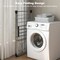 Silver Aluminum Clothes Drying Rack with Adjustable Wings Foldable Design